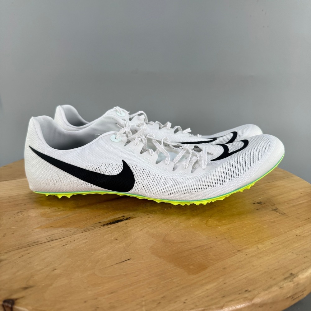 Nike JA Fly 4‎ Men's Size 14 Track Spikes Cleats White Bright Spruce NEW
